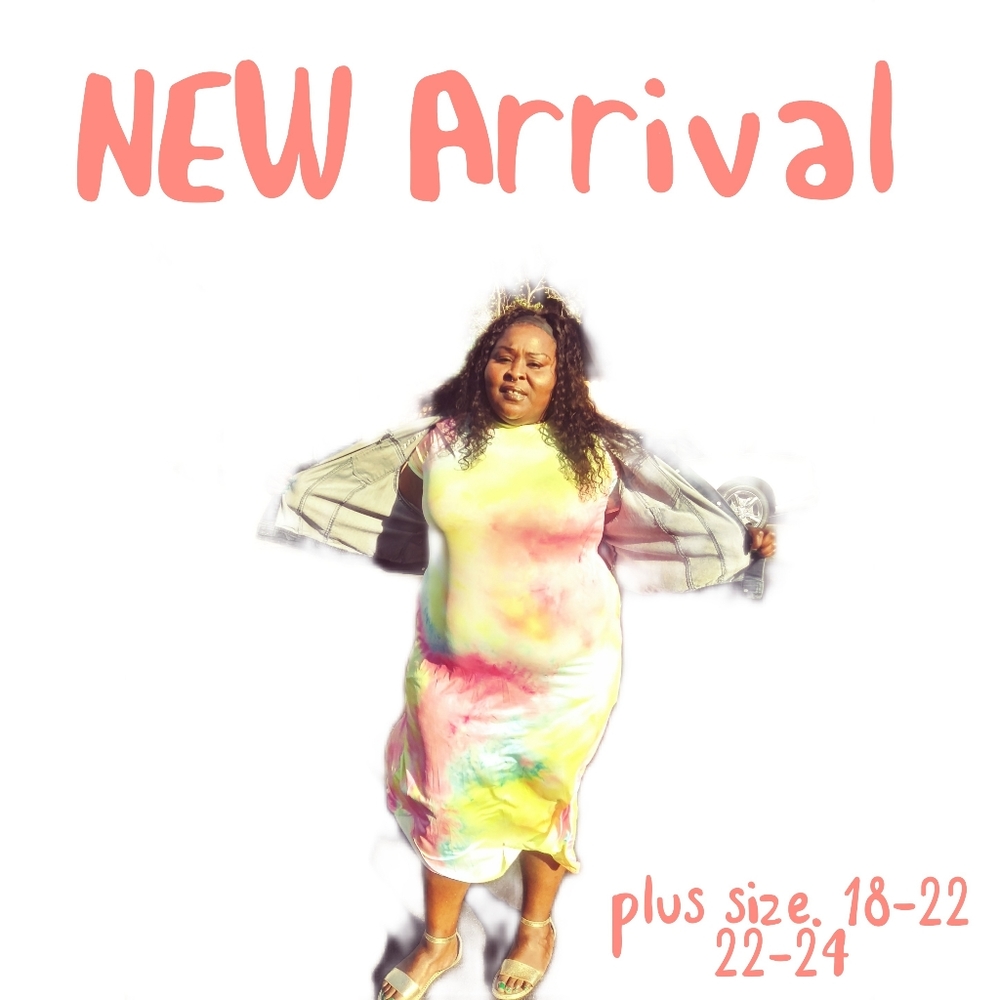 New tie dye shirt dress